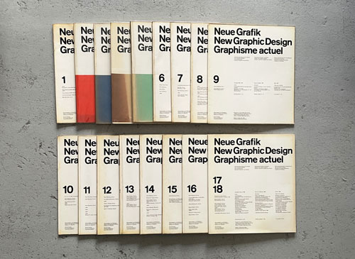 Neue Grafik / New Graphic Design / Graphisme actuel  [17 Volumes Set]