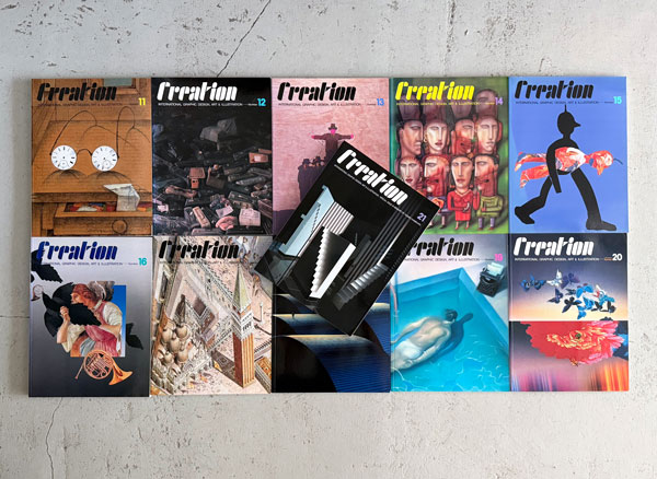 クリエイション / Creation - International Graphic Design, Art & Illustration [21 Volumes Set]