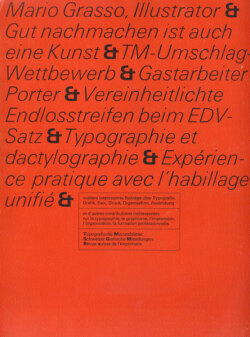 Typografische Monatsblatter / TM  各号