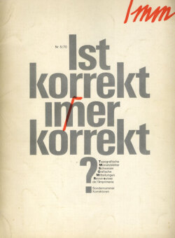 Typografische Monatsblatter / TM  各号