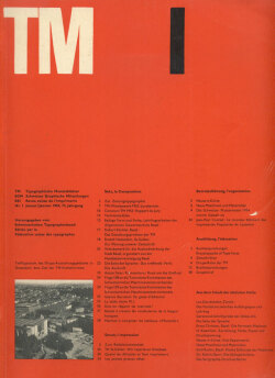 Typografische Monatsblatter / TM  1954-62各号