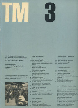 Typografische Monatsblatter / TM  1954-62各号
