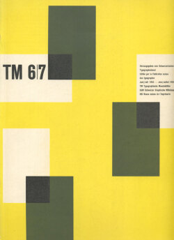 Typografische Monatsblatter / TM  1954-62各号