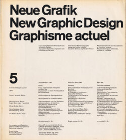 Neue Grafik / New Graphic Design / Graphisme actuel  各号